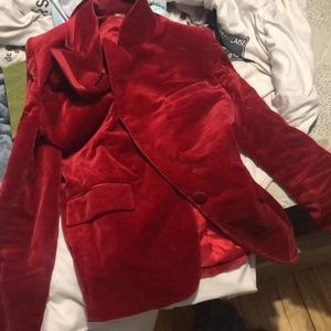 Gucci red velvet size 38 Blazer